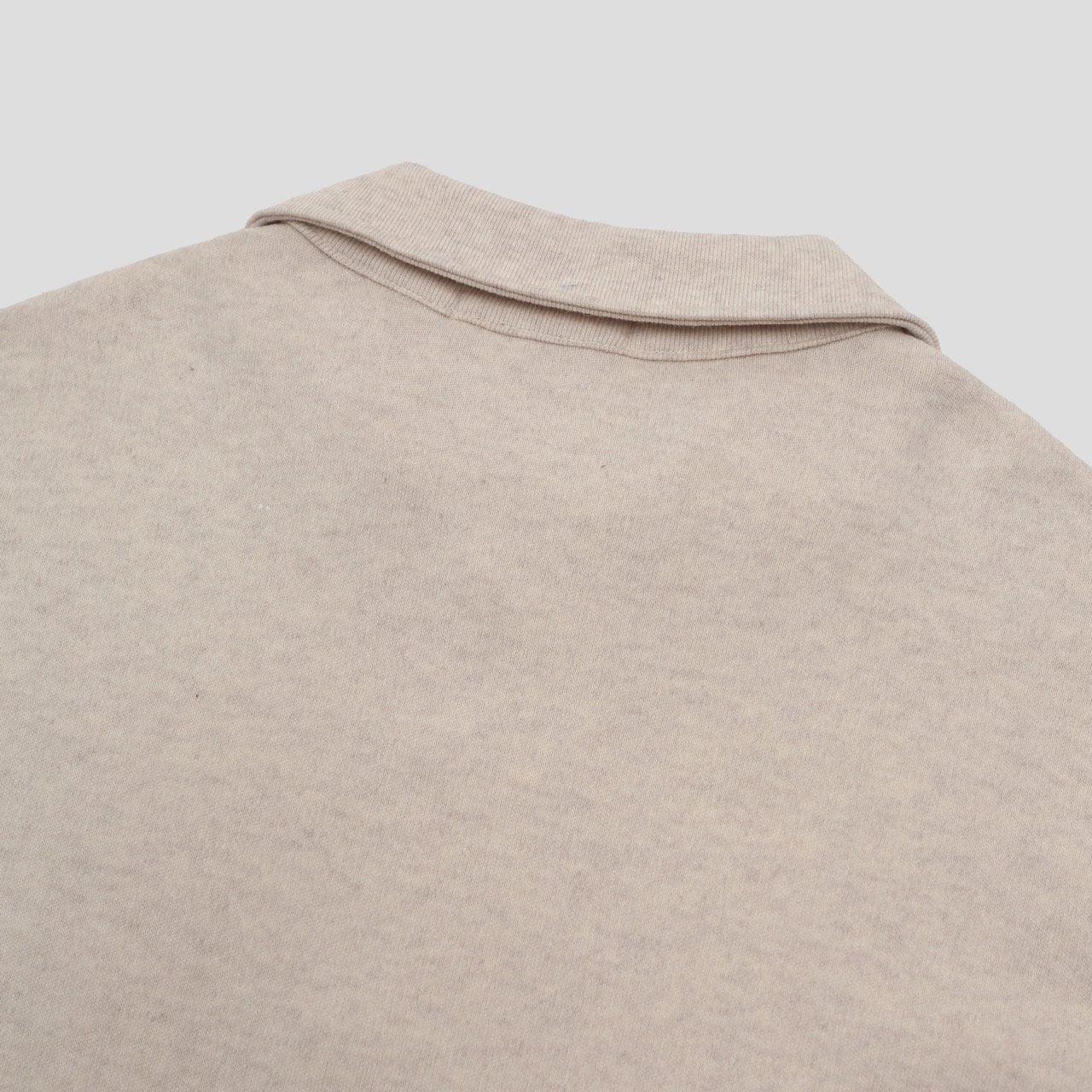 Angora Button-Collar Henley Knit Top