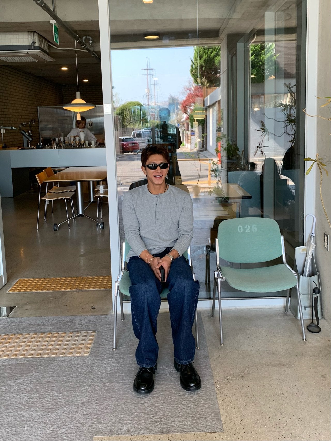 Pigment-Washed Nylon Shirt Jacket