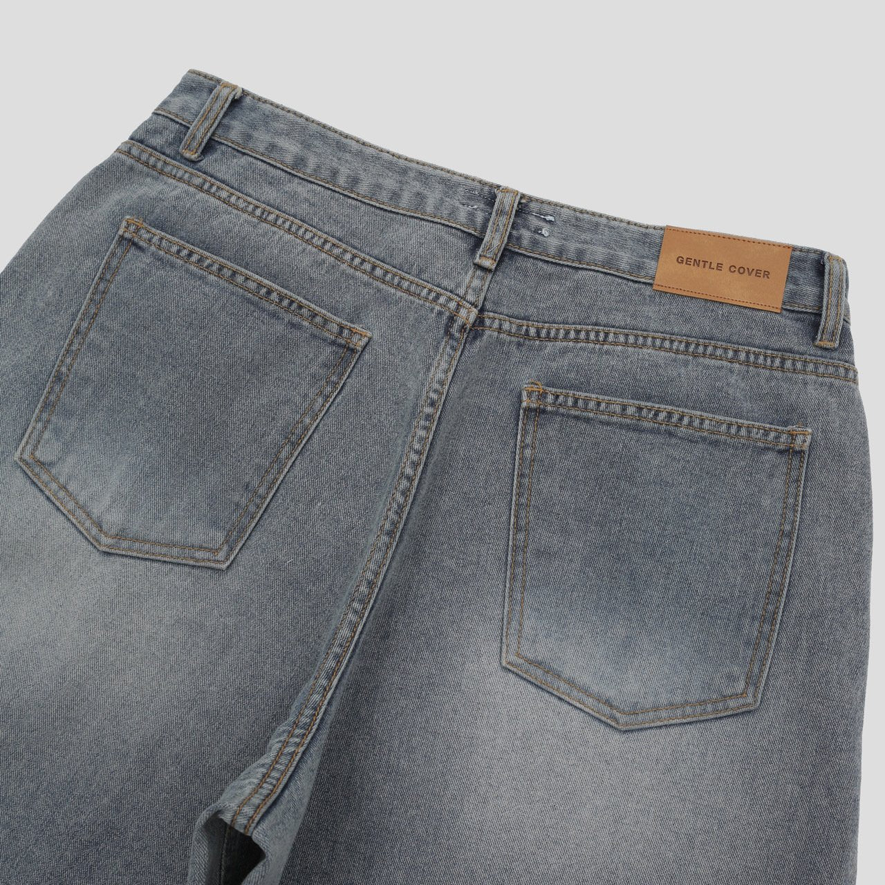 Coil Sand Wide Denim Pants