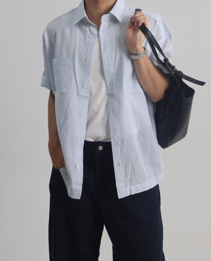 Mood Stripe Short Sleeve Shirt