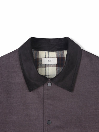 Check Lining Cotton Coach Jacket