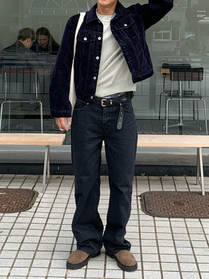 Velvet-Coated Trucker Jacket (Type 3)