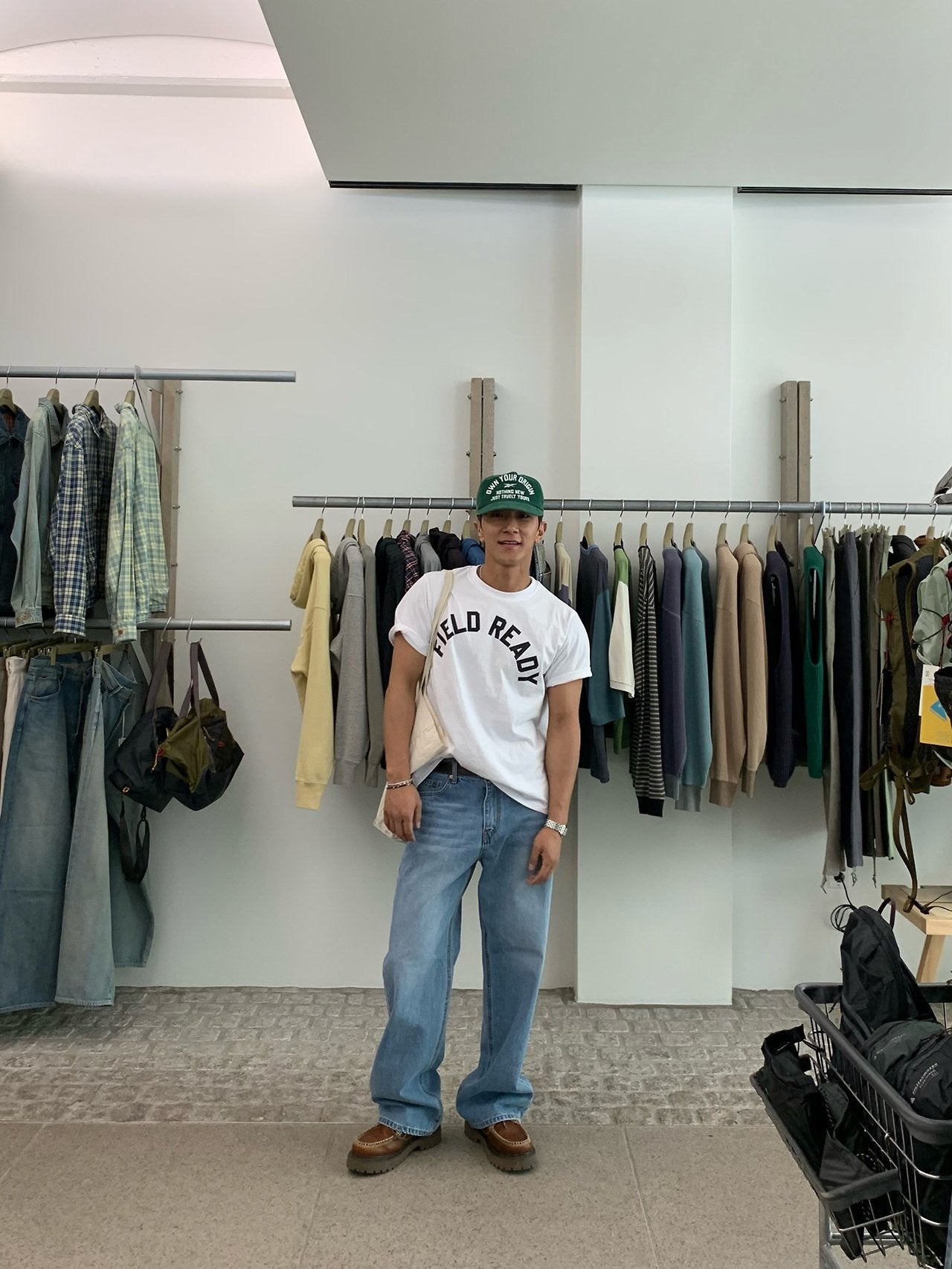 Pigment-Washed Nylon Shirt Jacket