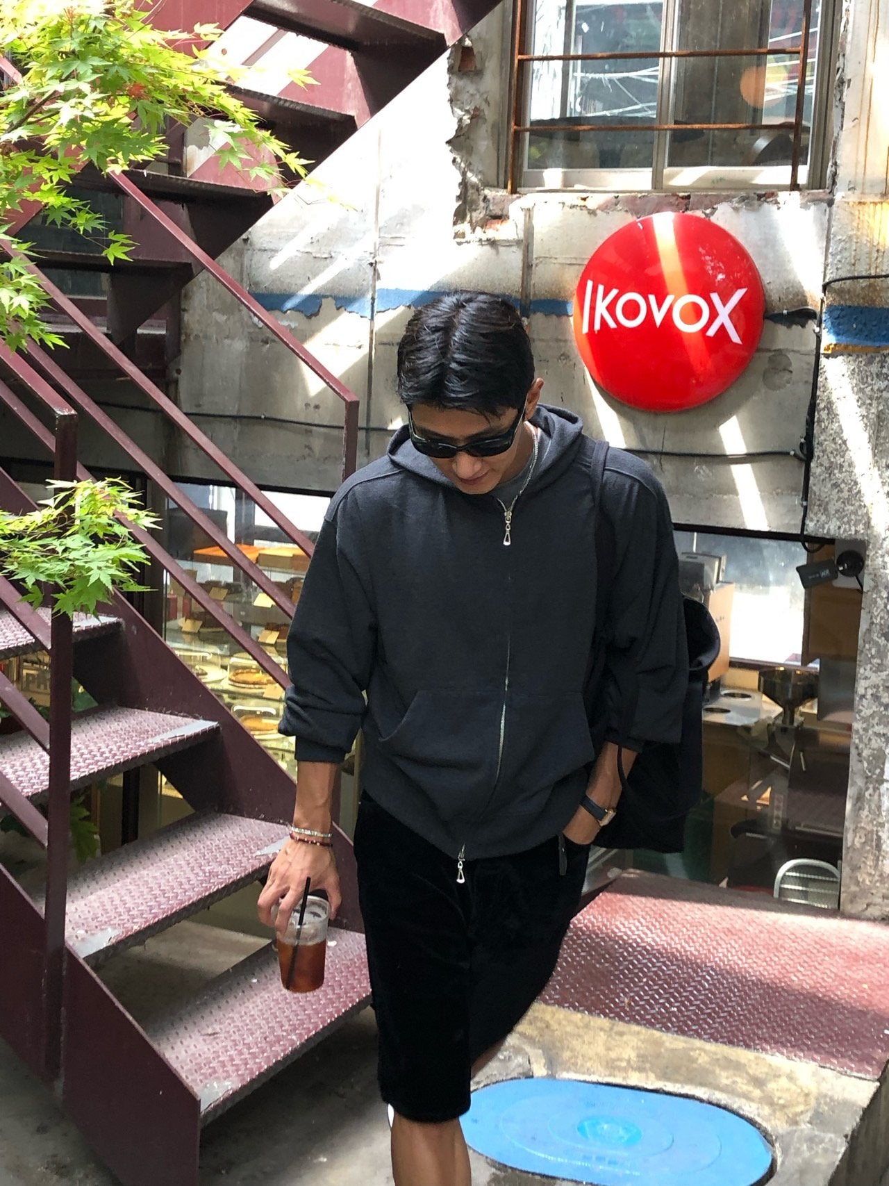 Prism Cropped Zip Hoodie