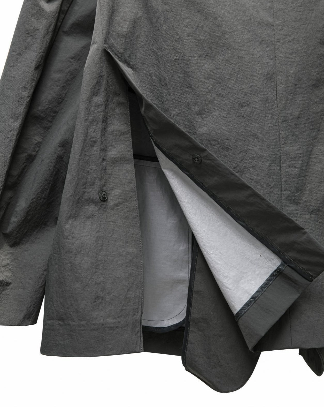 【PAPERMOON 페이퍼 문】SS / Oversized Back Side Slit Nylon Twill Blazer