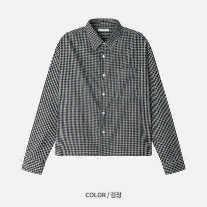 Pigment-Washed Nylon Shirt Jacket