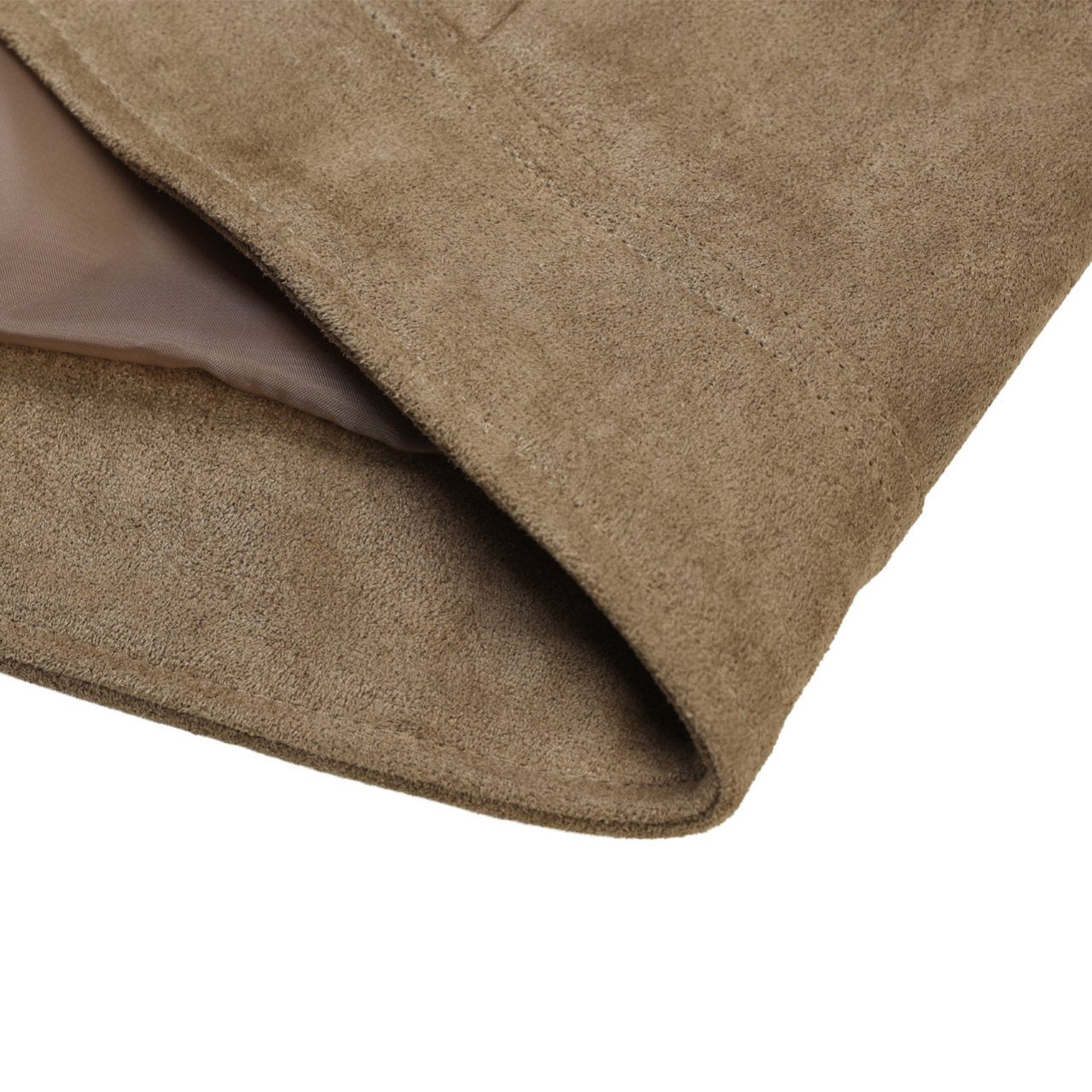 Folk Collar Suede Jacket