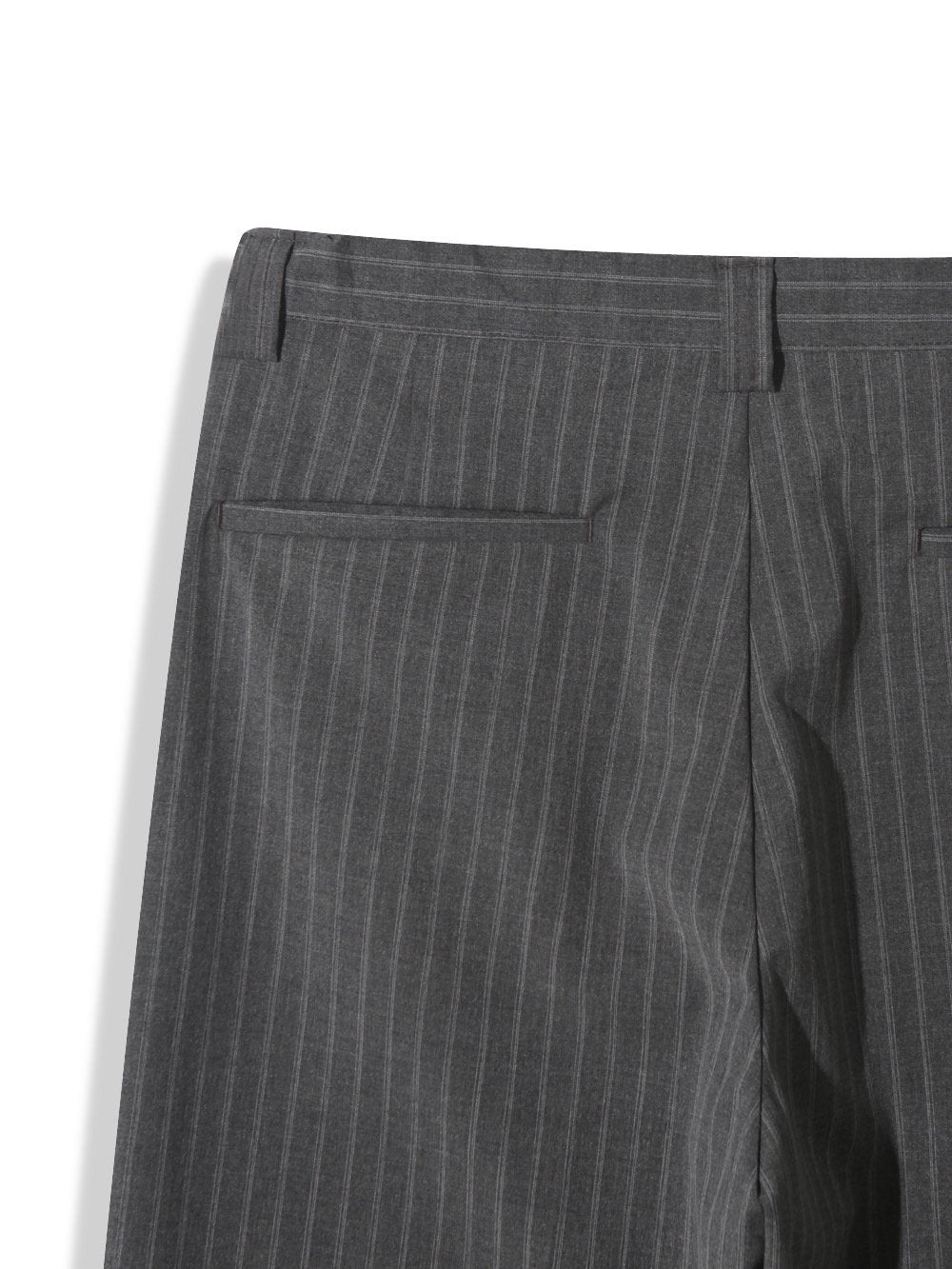 Pinstripe Two-Tuck Wide Slacks