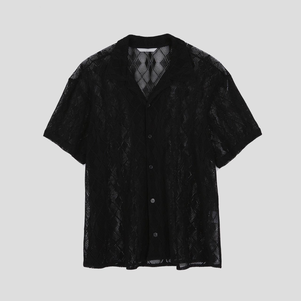 Argyle Punching Lace Shirt