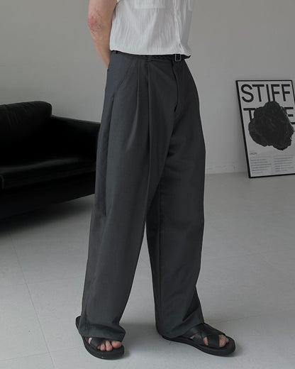 Two-Tuck Balloon Wide Slacks