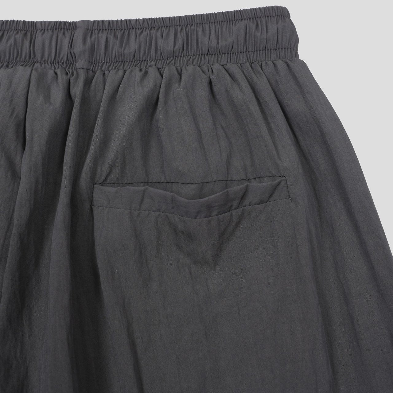 Pigment-Washed Nylon Shirt Jacket