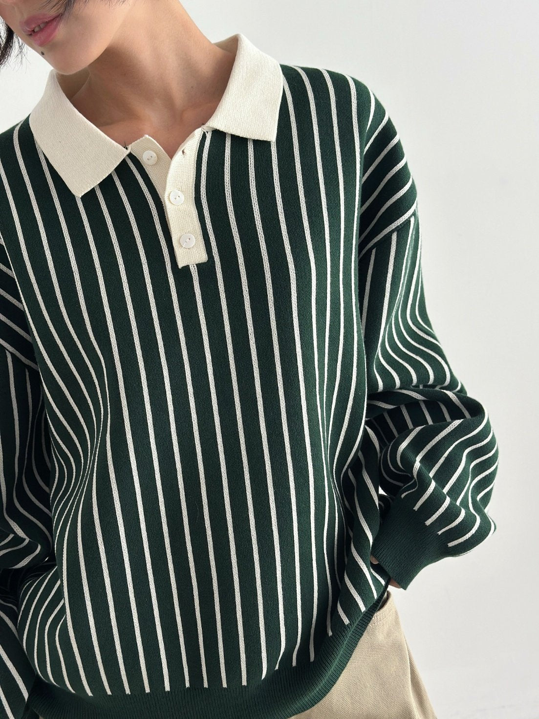 Loader Stripe Polo Knit