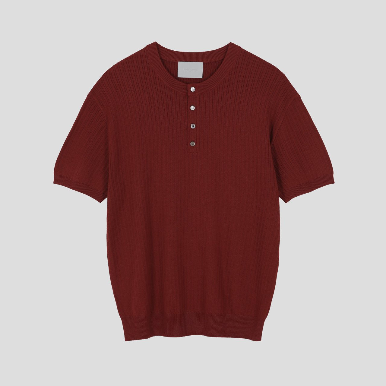 Vertical Henley Knit