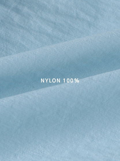 Pigment-Washed Nylon Shirt Jacket