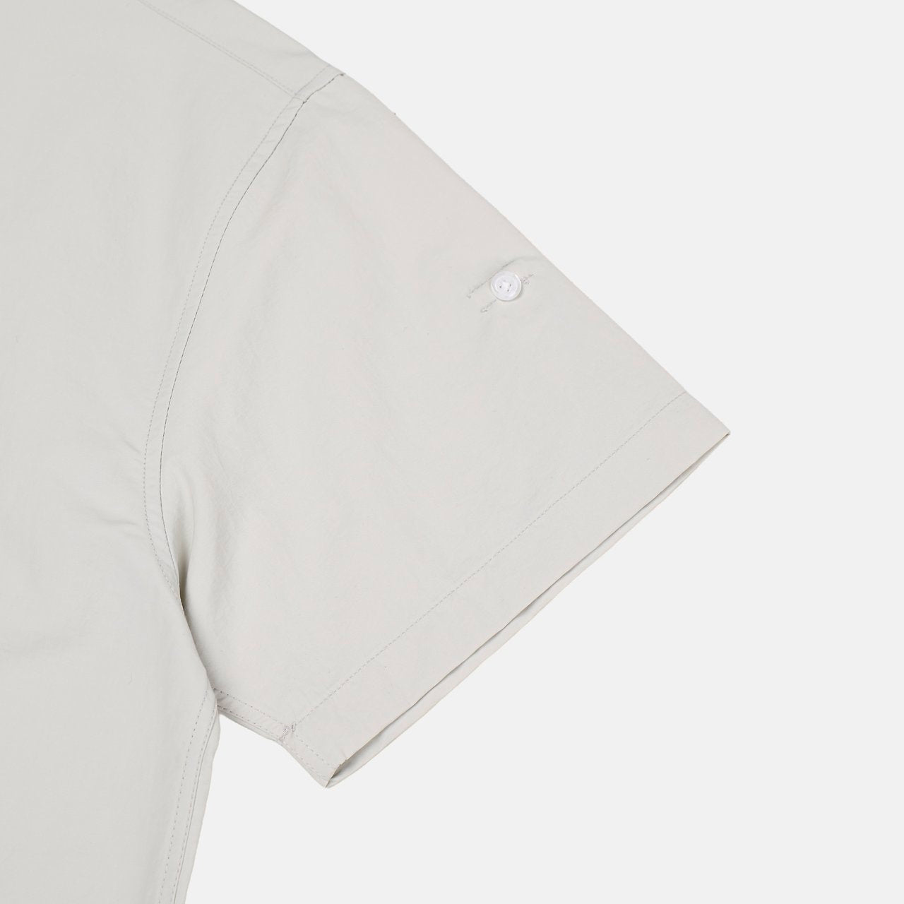 Pigment-Washed Nylon Shirt Jacket