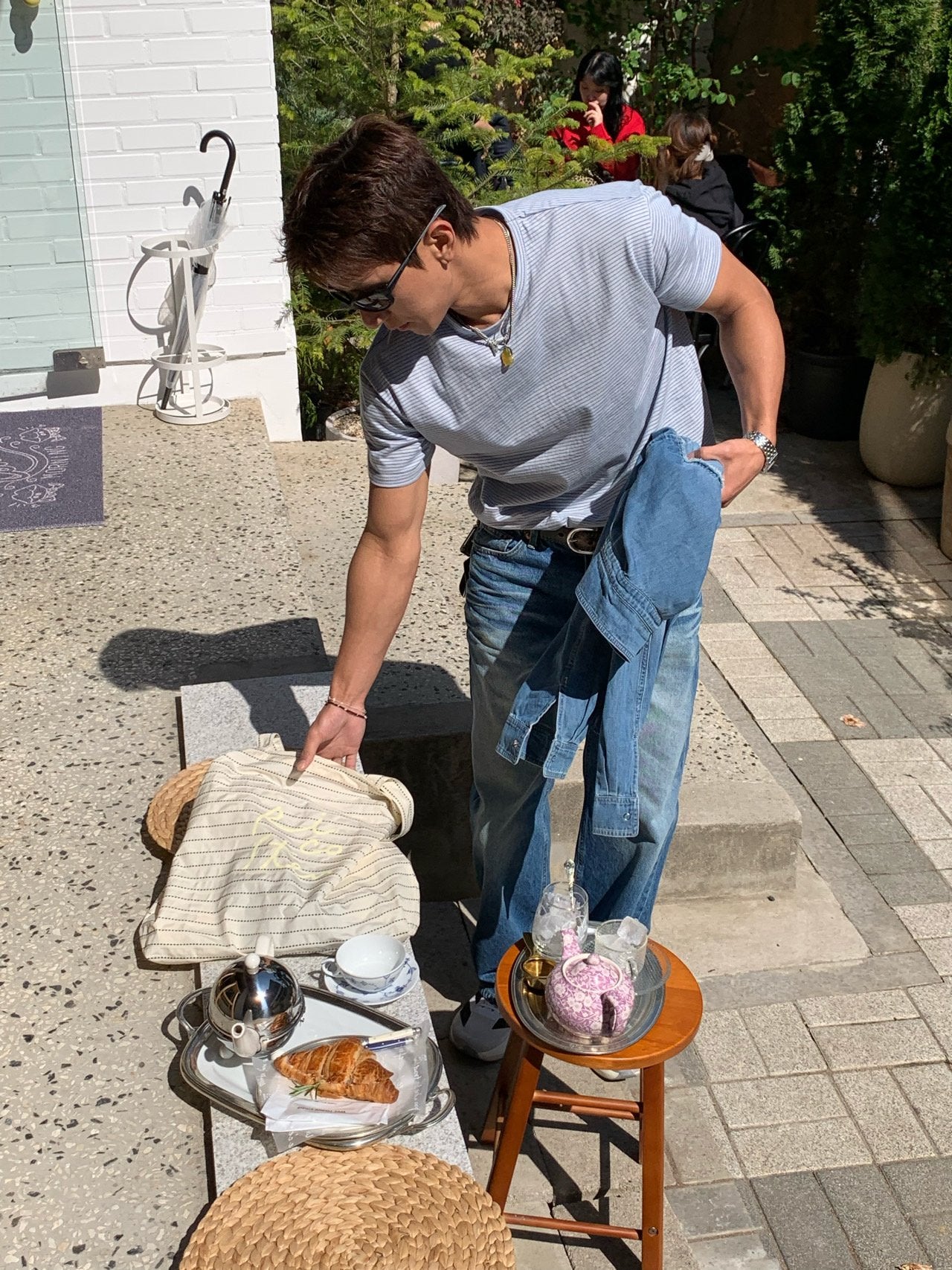 Pigment-Washed Nylon Shirt Jacket