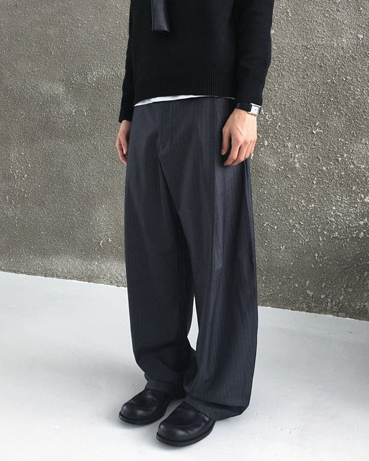 Zegna One-Tuck Curved Slacks