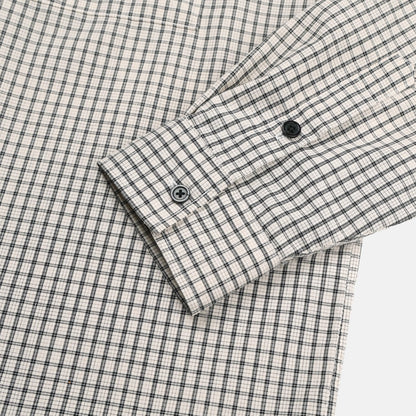 Pigment-Washed Nylon Shirt Jacket