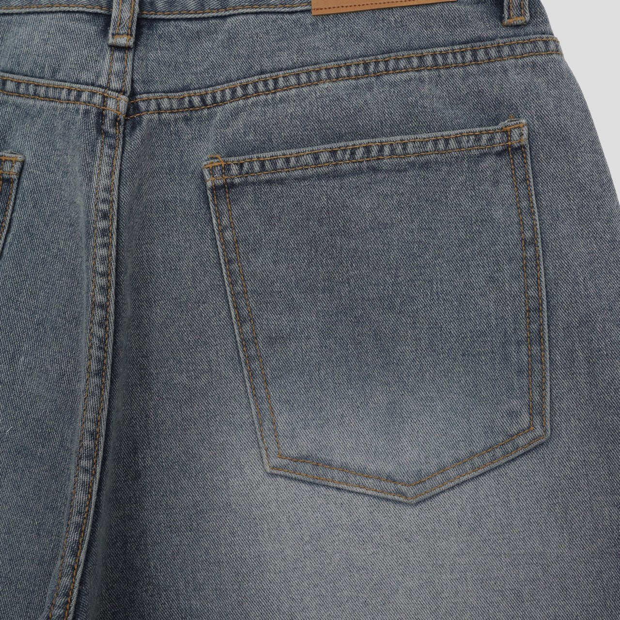 Coil Sand Wide Denim Pants