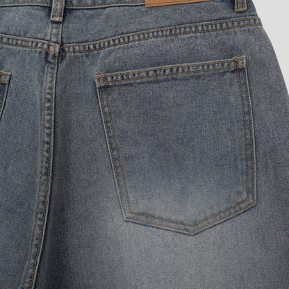 Coil Sand Wide Denim Pants
