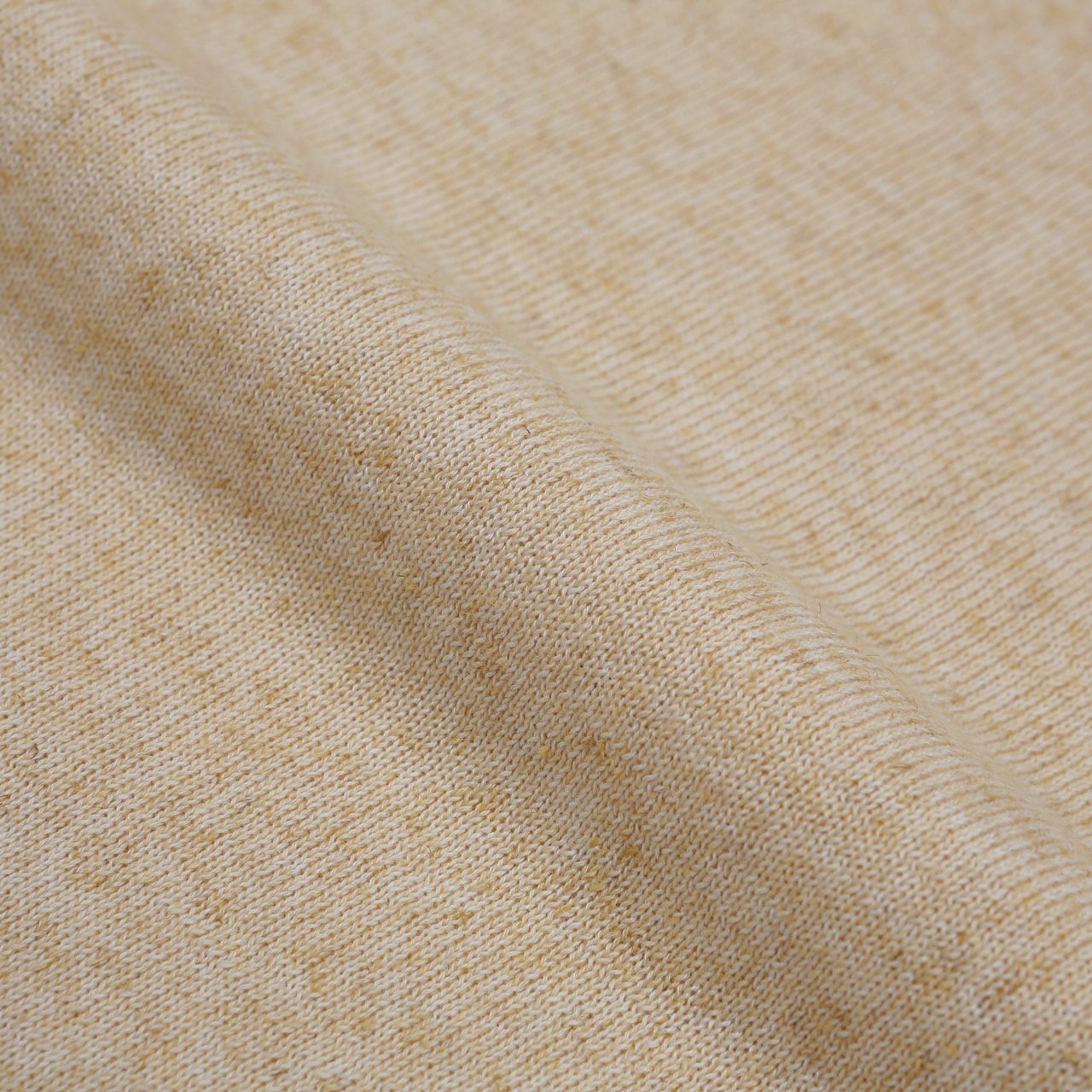 Blend Linen Open Collar Knit