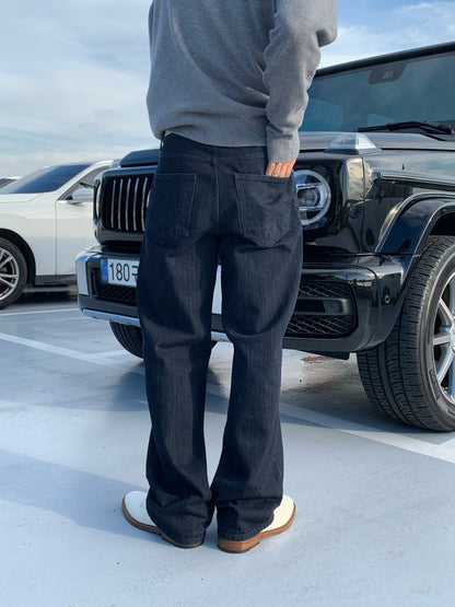 Luggage Ribbed Denim Set-up