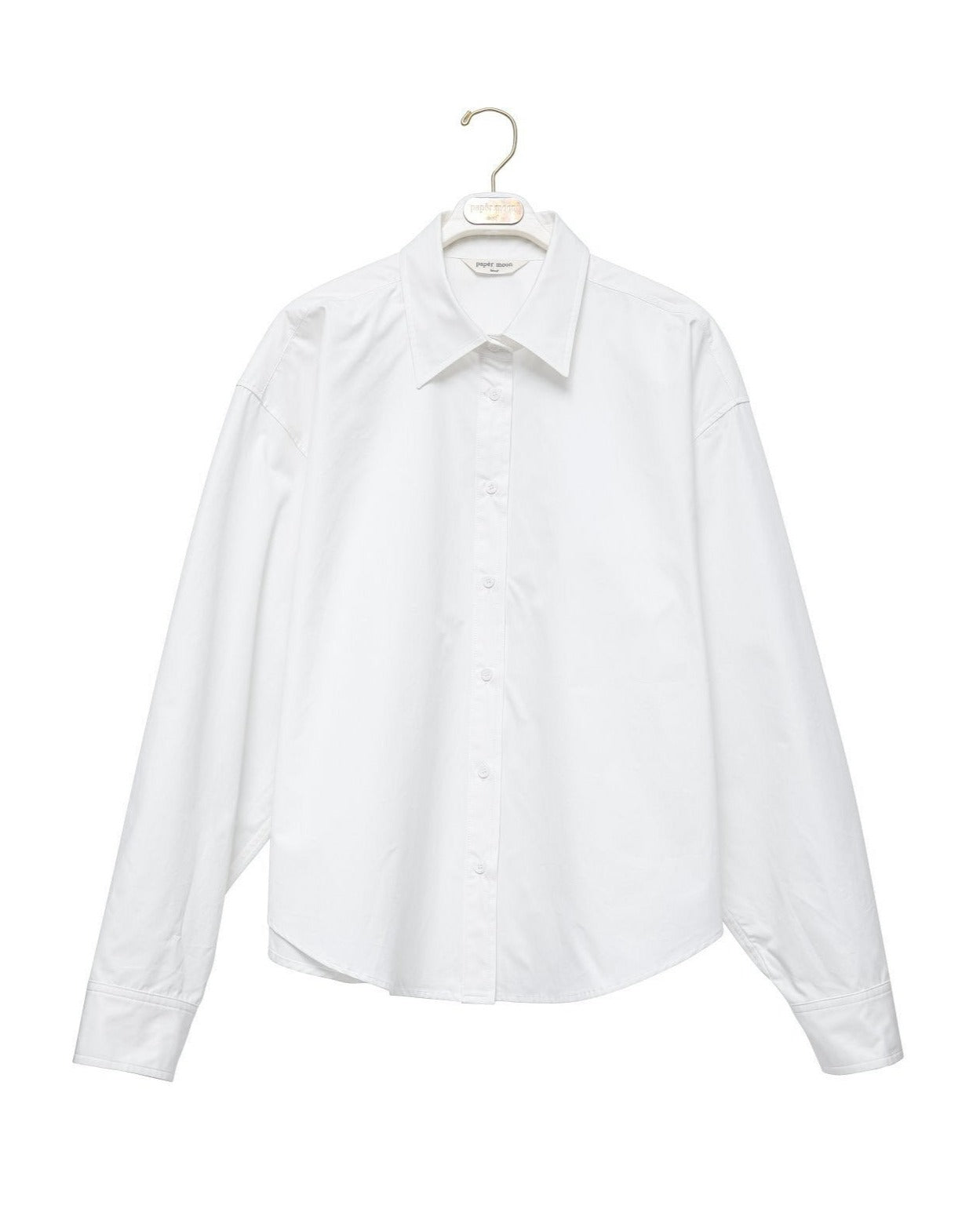 【PAPERMOON ペーパームーン】SS / Swing Collar Cotton Button Down Shirt