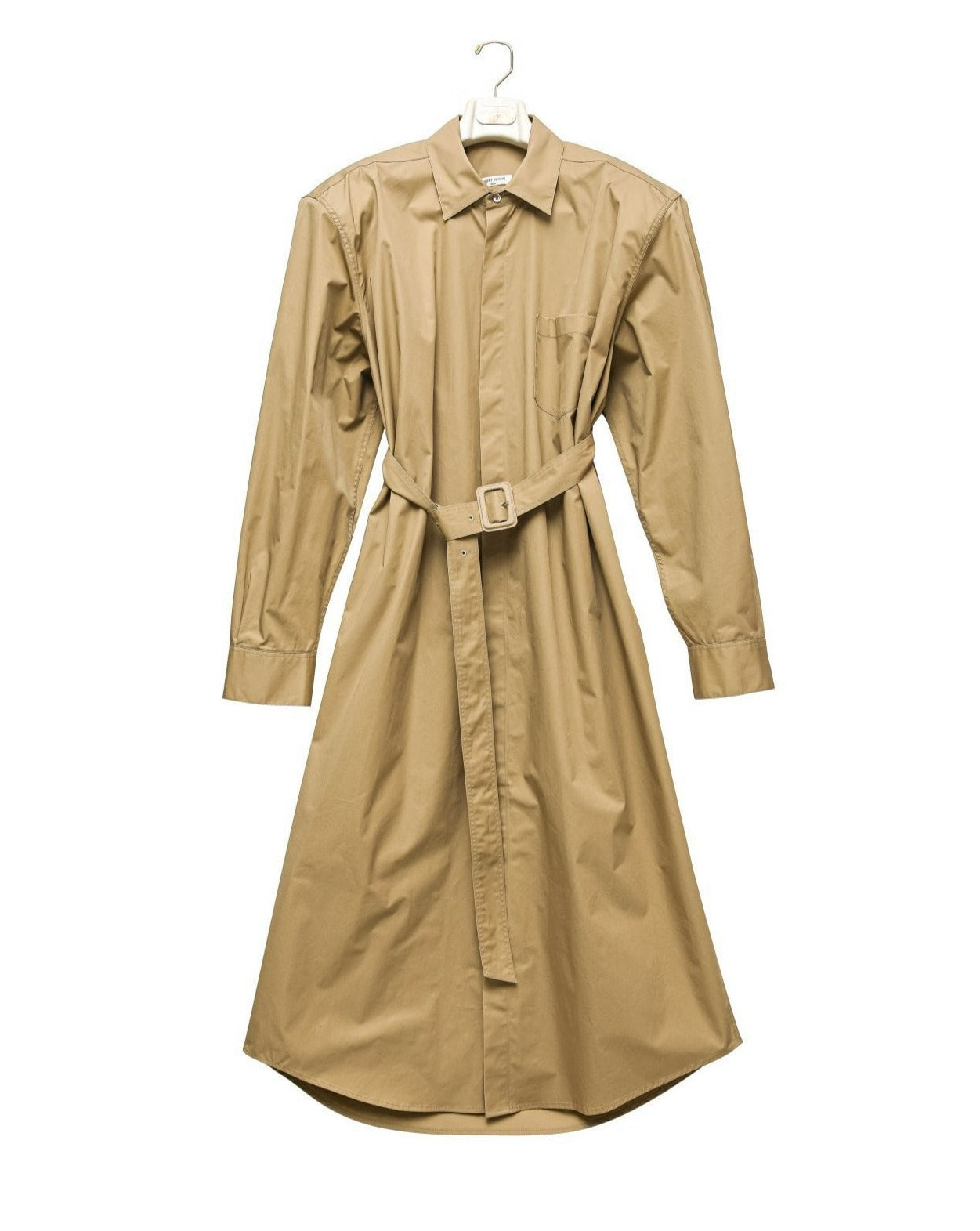 【PAPERMOON 페이퍼 문】SS / Trench Belted Detail Button Down Maxi Shirt Dress