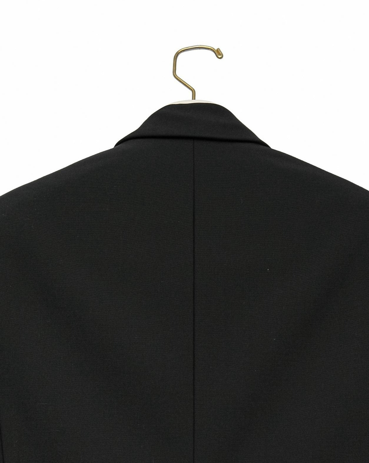 [PAPERMOON] SS / Bi-Color Stitch Point Peaked Lapel Tuxedo Blazer