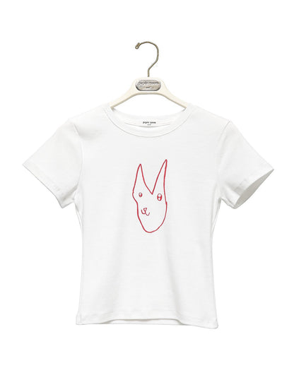 PAPERMOON ペーパームーン リトルバニークロップTシャツ