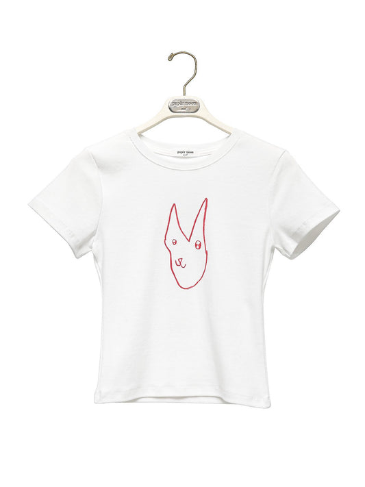 PAPERMOON ペーパームーン リトルバニークロップTシャツ