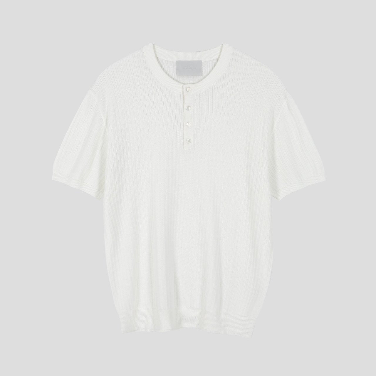 Vertical Henley Knit