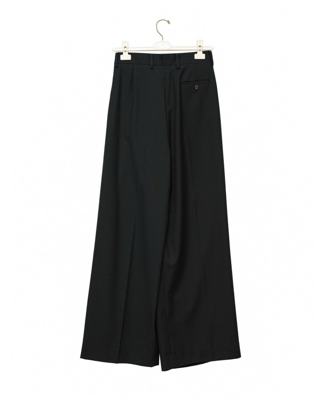 [PAPERMOON] SS / Asymmetry Pin Tuck Wide Maxi Trousers