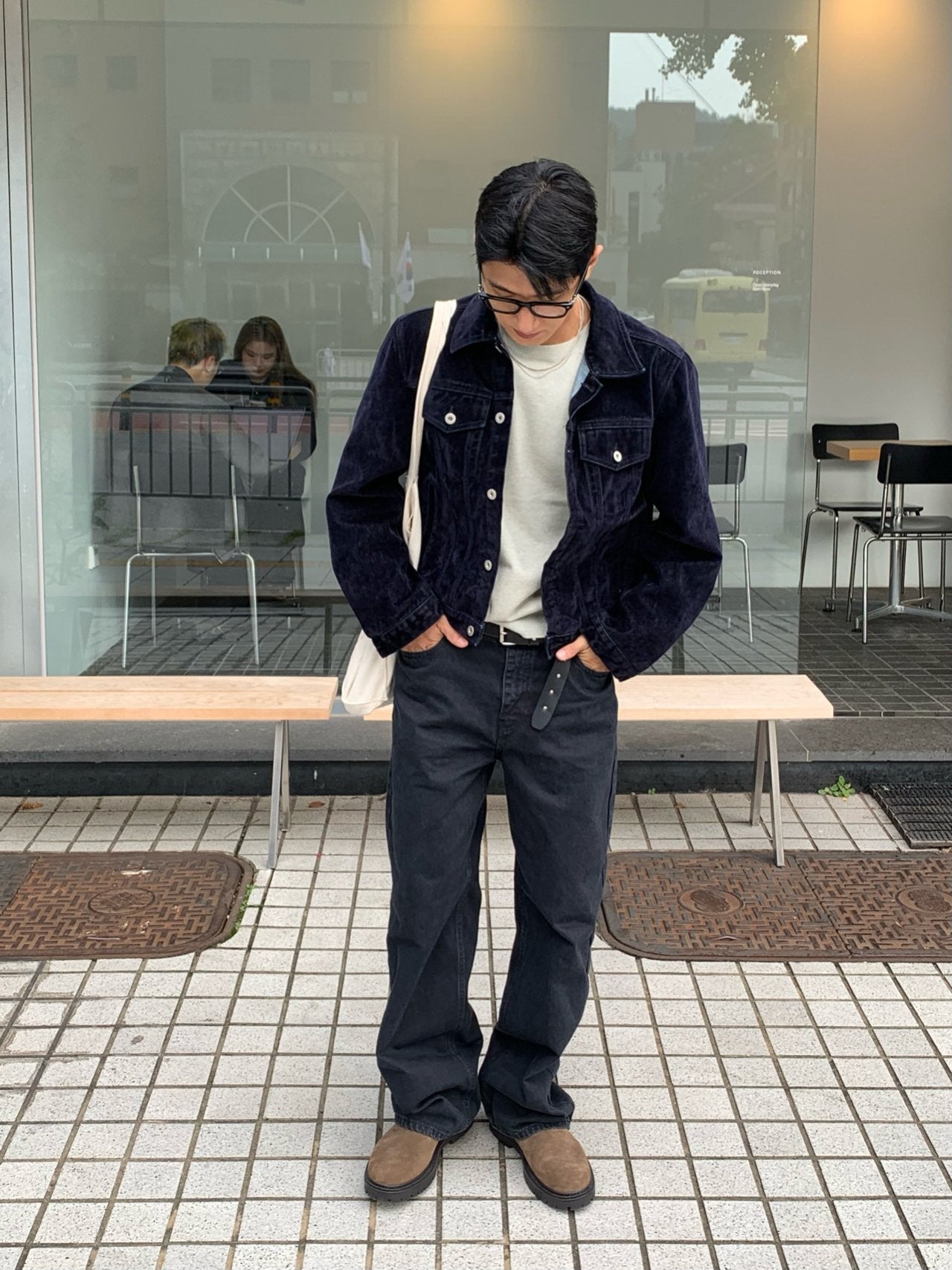 Velvet-Coated Trucker Jacket (Type-3)