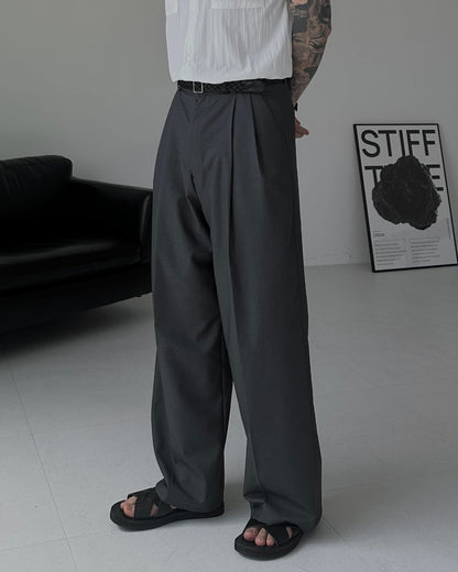 Two-Tuck Balloon Wide Slacks