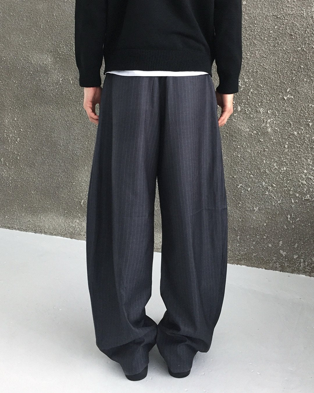 Zegna One-Tuck Curved Slacks
