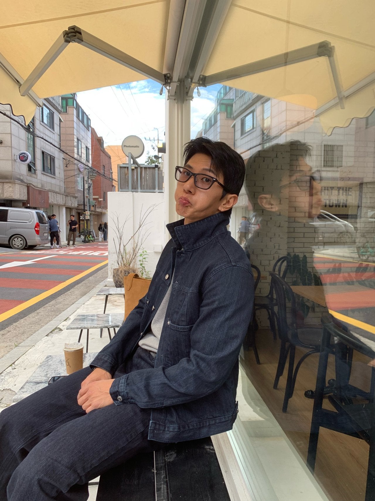 Luggage Ribbed Denim Jacket