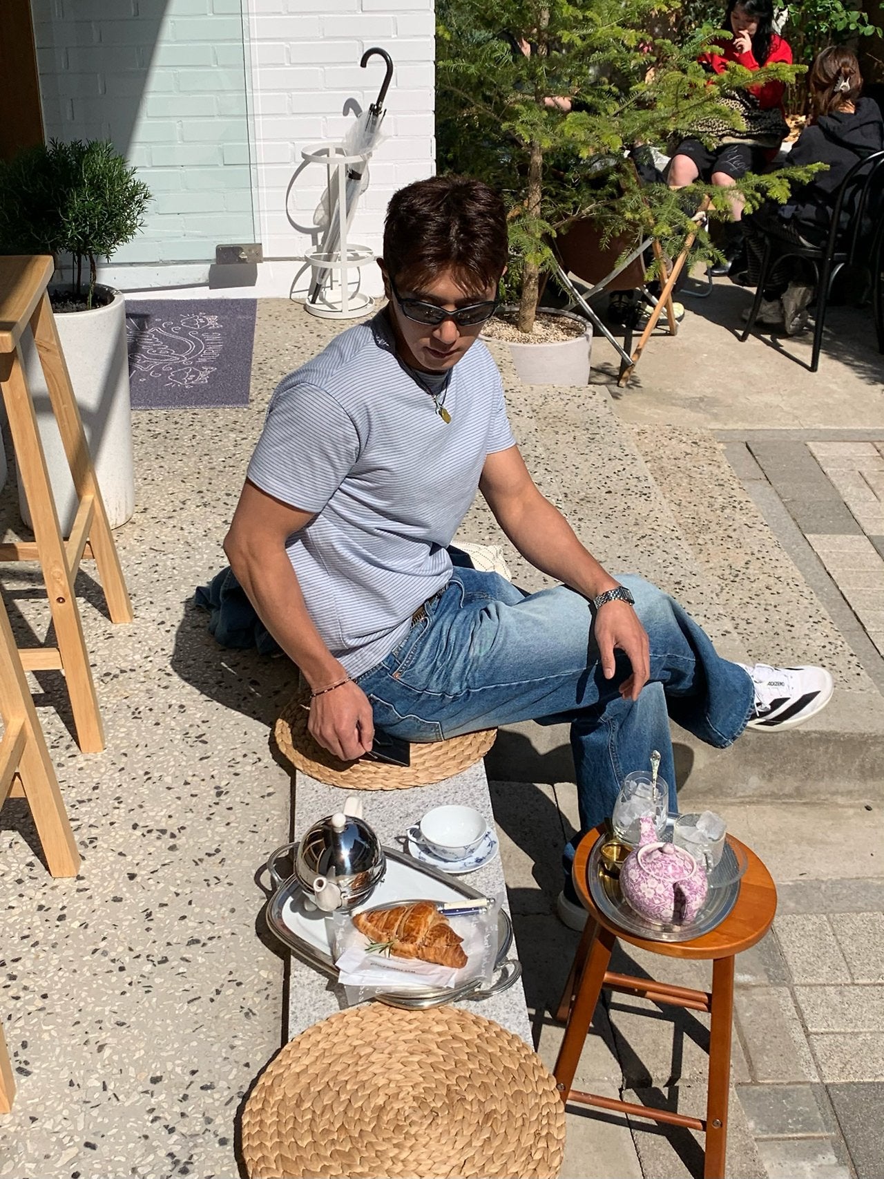 Pigment-Washed Nylon Shirt Jacket