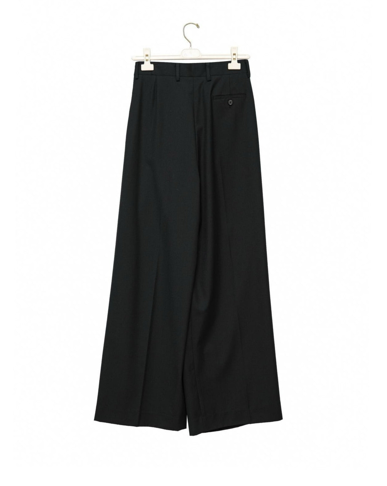【PAPERMOON ペーパームーン】SS / Aymmetry Pin Tuck Wide Maxi Trousers