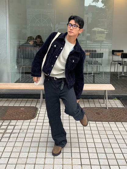 Velvet-Coated Trucker Jacket (Type 3)