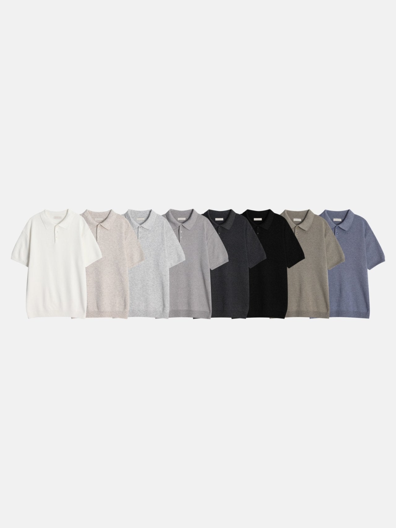 Linen Button Collar Knit