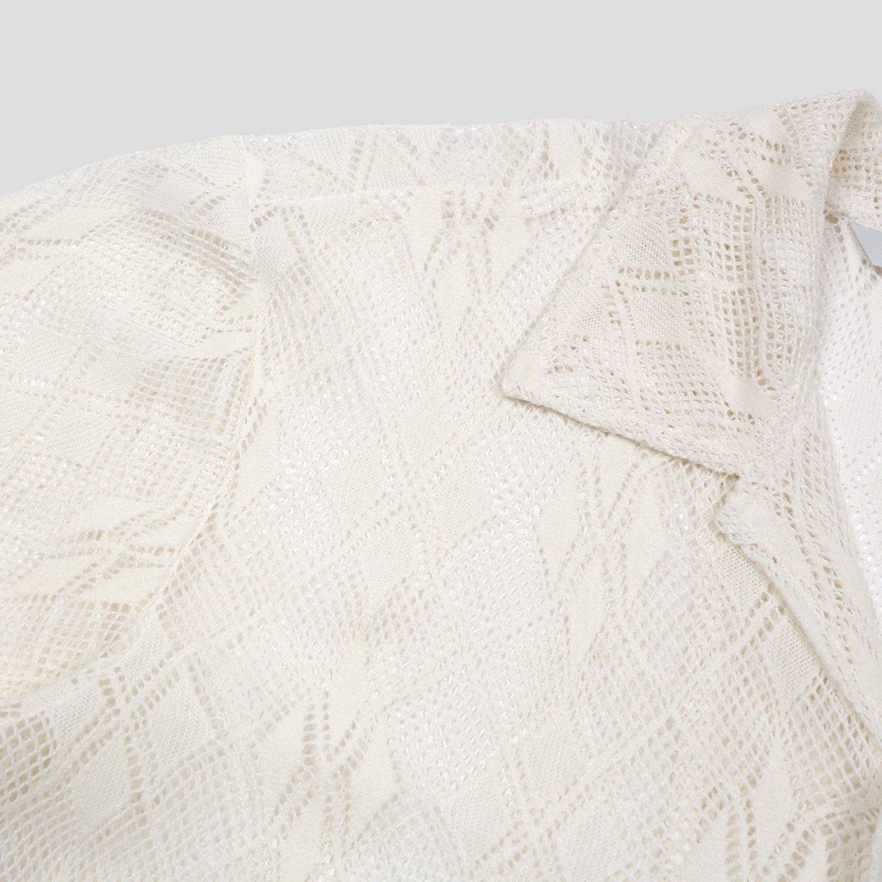Argyle Punching Lace Shirt