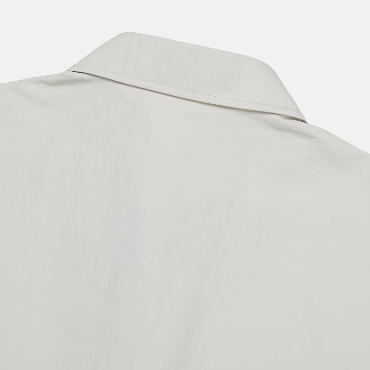 Pigment-Washed Nylon Shirt Jacket