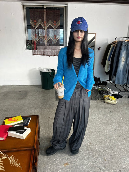 Stripe Pleat Pants