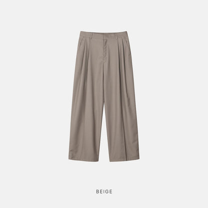 Two-Tuck Balloon Wide Slacks
