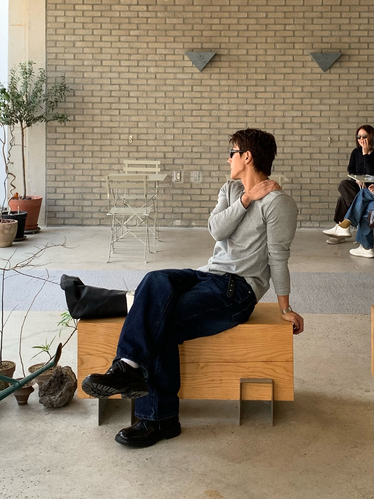 Pigment-Washed Nylon Shirt Jacket