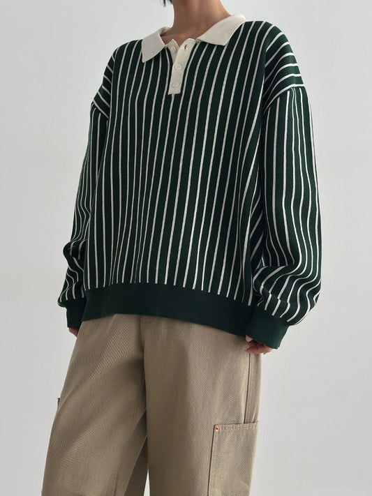 Loader Stripe Polo Knit