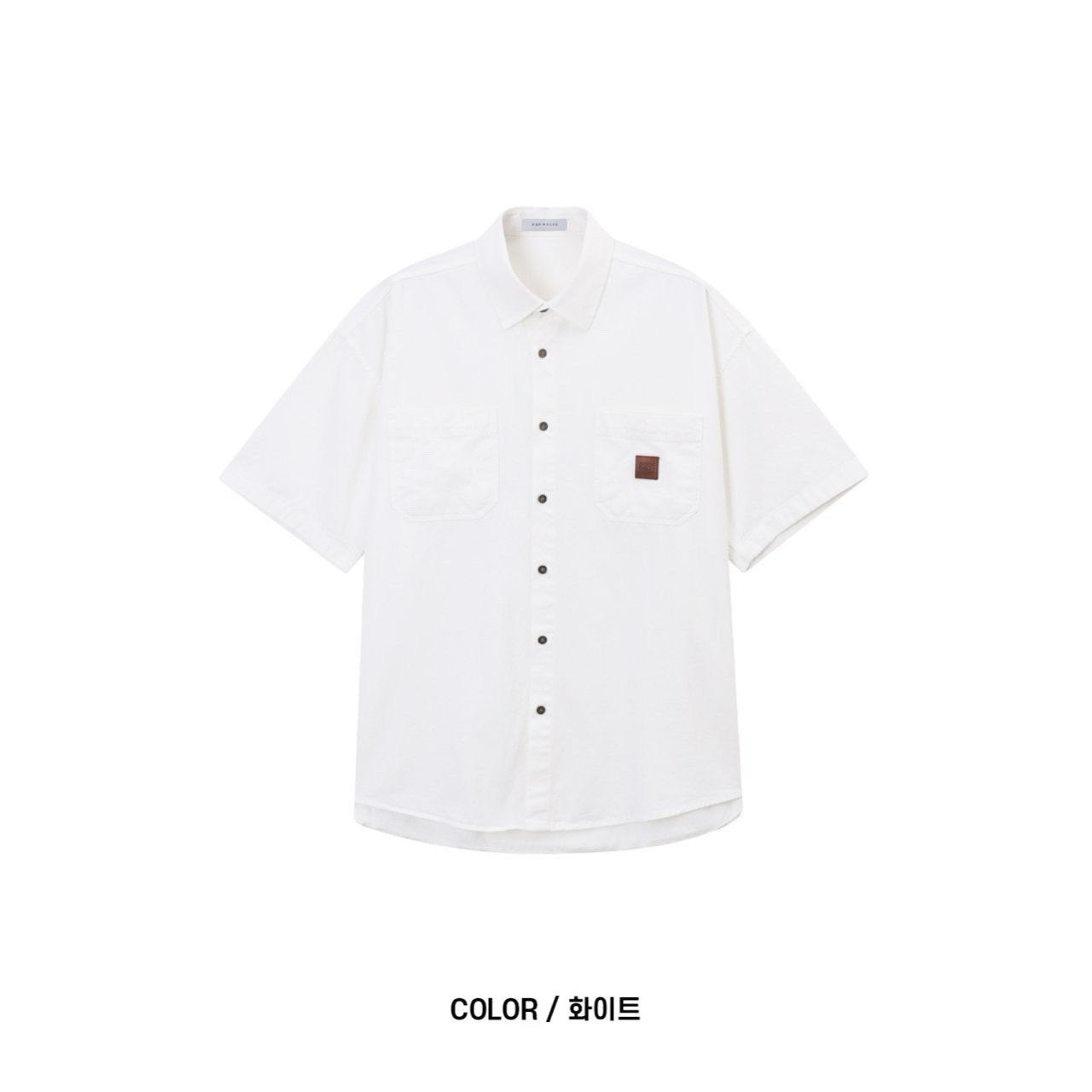 Pigment-Washed Nylon Shirt Jacket