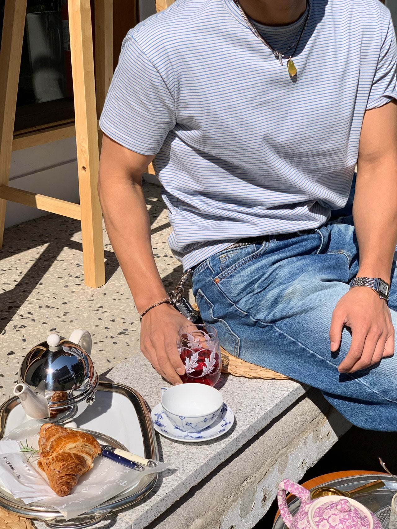 Pigment-Washed Nylon Shirt Jacket