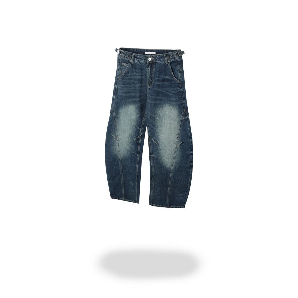 Wide Barrel Denim Pants